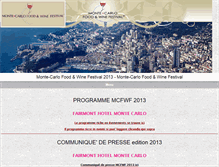 Tablet Screenshot of monte-carlofoodwinefestival.com